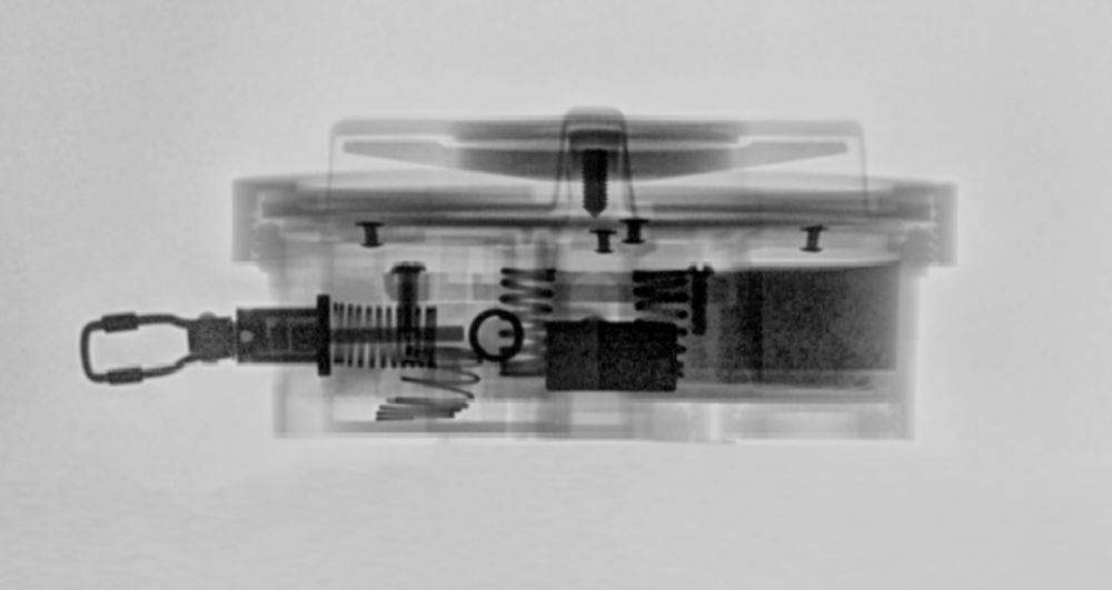 Рентгенологічний знімок міни ПМН-2, фронтальна проєкція