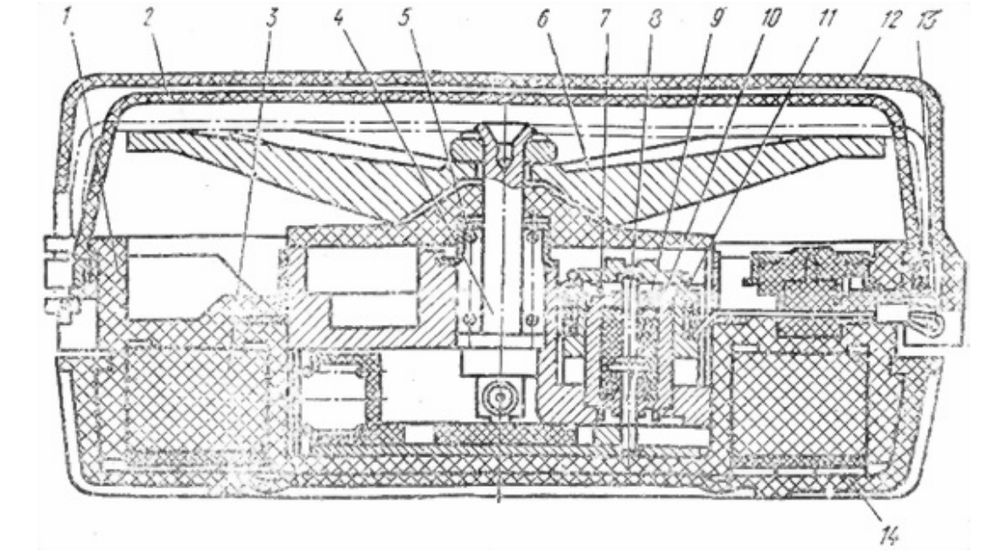 Схема будови міни ПМН-4