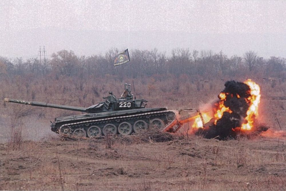 Розмінування ТМ-89 за допомогою мінного тралу, Чеченська Республіка Ічкерія